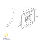 پروژکتور ال ای دی 100 وات مدل اکو هانیس - Image 5